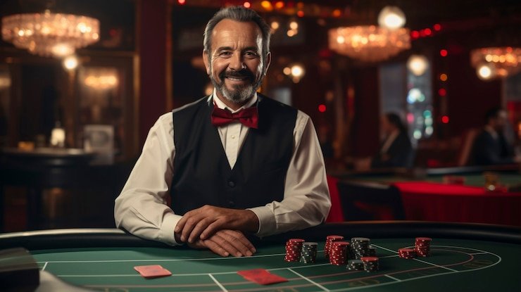 Player doubling down on favorable hand